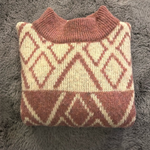 Vintage Hilda Ltd Icelandic Mauve pink Wool oversized for layering size S - Picture 6 of 13